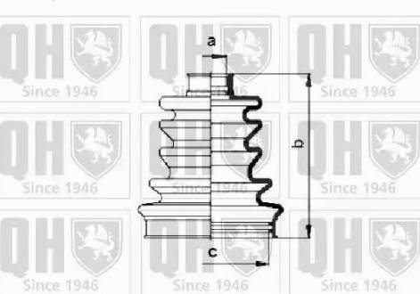 Quinton Hazell QJB683 - Putekļusargs, Piedziņas vārpsta autospares.lv