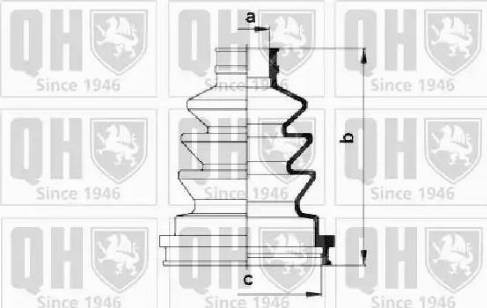 Quinton Hazell QJB194 - Putekļusargs, Piedziņas vārpsta www.autospares.lv