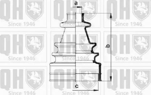 Quinton Hazell QJB197 - Bellow, drive shaft www.autospares.lv