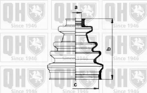 Quinton Hazell QJB153 - Пыльник, приводной вал www.autospares.lv