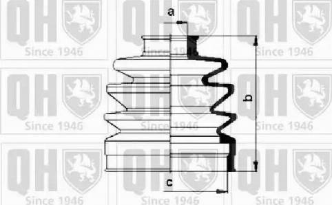 Quinton Hazell QJB152 - Putekļusargs, Piedziņas vārpsta www.autospares.lv