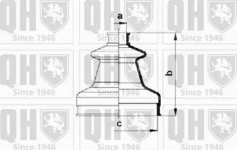 Quinton Hazell QJB1041 - Putekļusargs, Piedziņas vārpsta www.autospares.lv