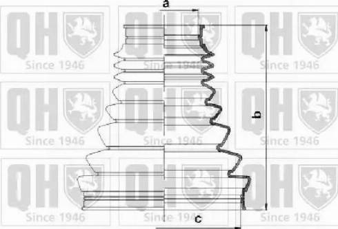 Quinton Hazell QJB1056 - Putekļusargs, Piedziņas vārpsta www.autospares.lv