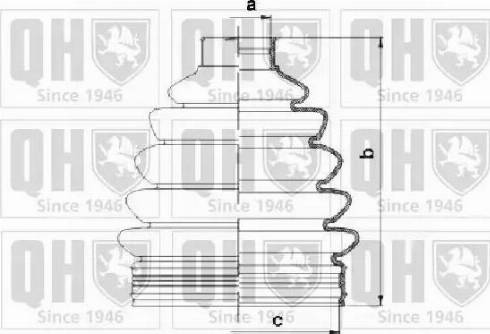 Quinton Hazell QJB1063 - Putekļusargs, Piedziņas vārpsta www.autospares.lv