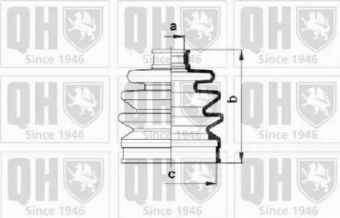 Quinton Hazell QJB106 - Пыльник, приводной вал www.autospares.lv