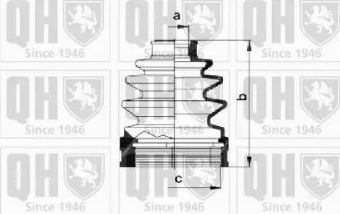 Quinton Hazell QJB1011 - Putekļusargs, Piedziņas vārpsta www.autospares.lv