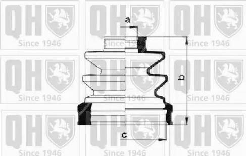 Quinton Hazell QJB1018 - Putekļusargs, Piedziņas vārpsta www.autospares.lv