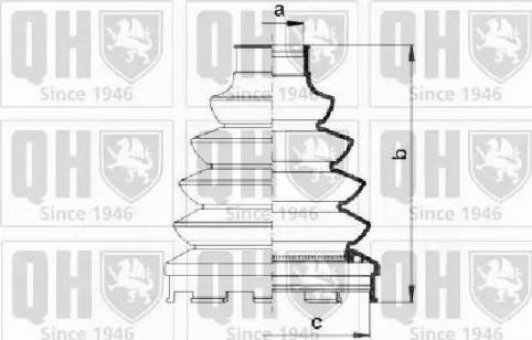 Quinton Hazell QJB1036 - Пыльник, приводной вал www.autospares.lv