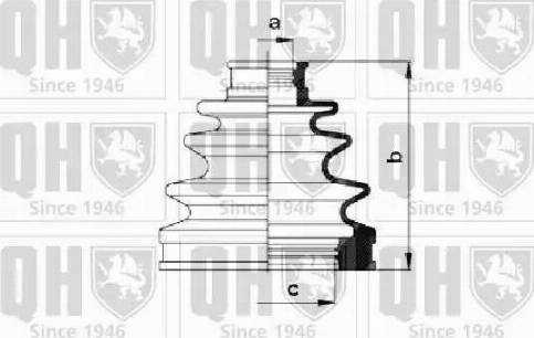 Quinton Hazell QJB1031 - Putekļusargs, Piedziņas vārpsta www.autospares.lv