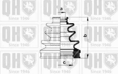 Quinton Hazell QJB1032 - Putekļusargs, Piedziņas vārpsta autospares.lv