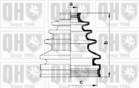 Quinton Hazell QJB1029 - Putekļusargs, Piedziņas vārpsta www.autospares.lv