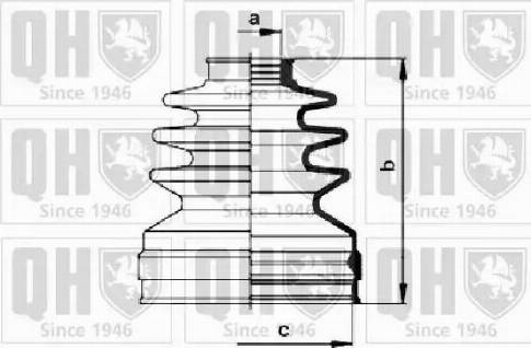 Quinton Hazell QJB1024 - Putekļusargs, Piedziņas vārpsta www.autospares.lv