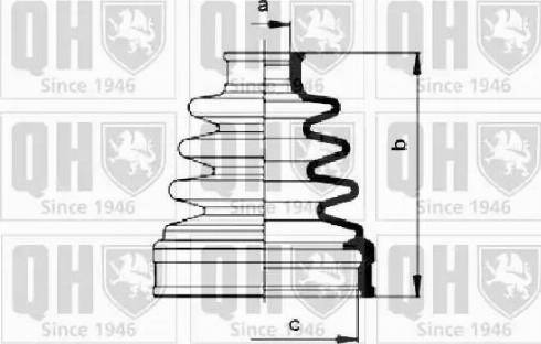 Quinton Hazell QJB1020 - Putekļusargs, Piedziņas vārpsta autospares.lv