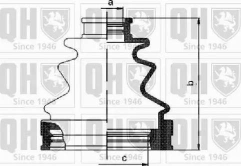 Quinton Hazell QJB1157 - Putekļusargs, Piedziņas vārpsta www.autospares.lv