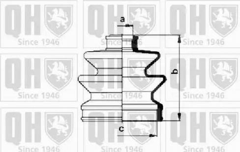 Quinton Hazell QJB115 - Пыльник, приводной вал www.autospares.lv