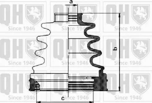 Quinton Hazell QJB1111 - Putekļusargs, Piedziņas vārpsta www.autospares.lv