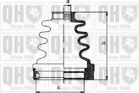 Quinton Hazell QJB1129 - Putekļusargs, Piedziņas vārpsta autospares.lv