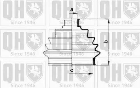 Quinton Hazell QJB123 - Putekļusargs, Piedziņas vārpsta autospares.lv