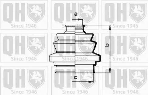 Quinton Hazell QJB122 - Putekļusargs, Piedziņas vārpsta www.autospares.lv