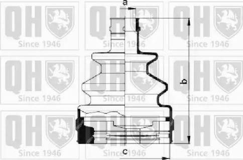 Quinton Hazell QJB172 - Putekļusargs, Piedziņas vārpsta autospares.lv