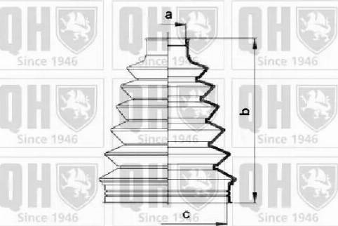 Quinton Hazell QJB859 - Пыльник, приводной вал www.autospares.lv