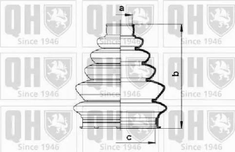 Quinton Hazell QJB856 - Putekļusargs, Piedziņas vārpsta autospares.lv