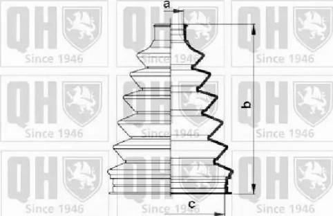 Quinton Hazell QJB863 - Putekļusargs, Piedziņas vārpsta www.autospares.lv