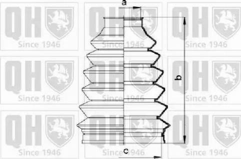 Quinton Hazell QJB887 - Putekļusargs, Piedziņas vārpsta www.autospares.lv