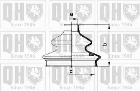 Quinton Hazell QJB832 - Putekļusargs, Piedziņas vārpsta autospares.lv