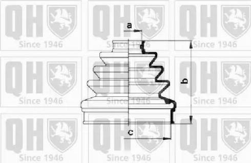 Quinton Hazell QJB824 - Putekļusargs, Piedziņas vārpsta autospares.lv