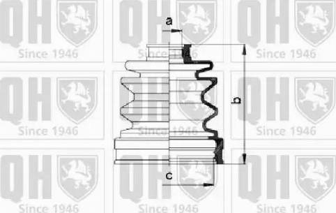 Quinton Hazell QJB352 - Пыльник, приводной вал www.autospares.lv