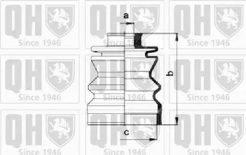 Quinton Hazell QJB361 - Пыльник, приводной вал www.autospares.lv