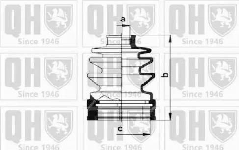 Quinton Hazell QJB306 - Putekļusargs, Piedziņas vārpsta www.autospares.lv