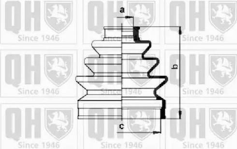 Quinton Hazell QJB269 - Bellow, drive shaft www.autospares.lv