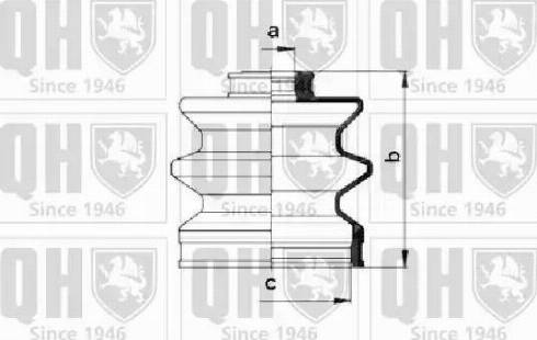 Quinton Hazell QJB2658 - Putekļusargs, Piedziņas vārpsta www.autospares.lv