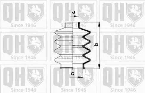 Quinton Hazell QJB2184 - Putekļusargs, Piedziņas vārpsta www.autospares.lv