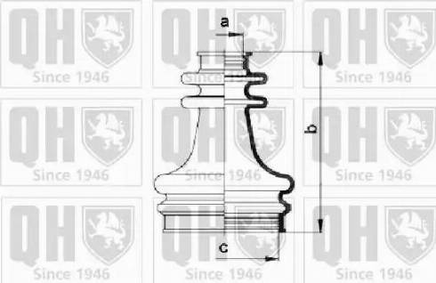 Quinton Hazell QJB213 - Putekļusargs, Piedziņas vārpsta autospares.lv