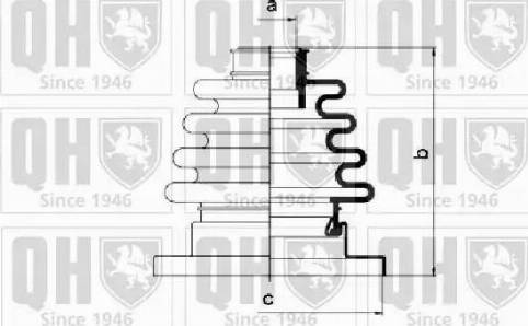 Quinton Hazell QJB217 - Putekļusargs, Piedziņas vārpsta www.autospares.lv