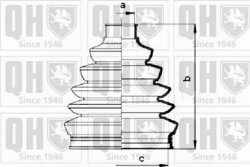 Quinton Hazell QJB2808 - Bellow, drive shaft www.autospares.lv