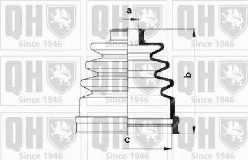 Quinton Hazell QJB280 - Putekļusargs, Piedziņas vārpsta www.autospares.lv