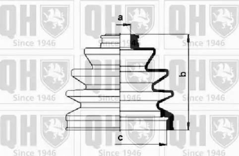 Quinton Hazell QJB288 - Putekļusargs, Piedziņas vārpsta autospares.lv