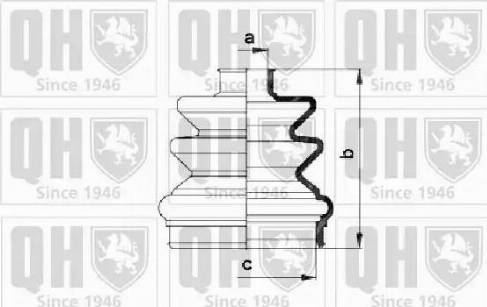 Quinton Hazell QJB282 - Putekļusargs, Piedziņas vārpsta autospares.lv