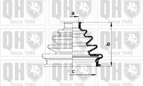 Quinton Hazell QJB2239 - Putekļusargs, Piedziņas vārpsta www.autospares.lv