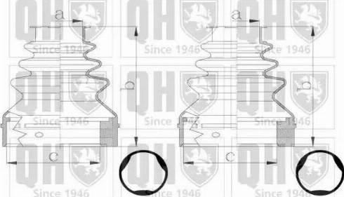 Quinton Hazell QJB2793 - Пыльник, приводной вал www.autospares.lv