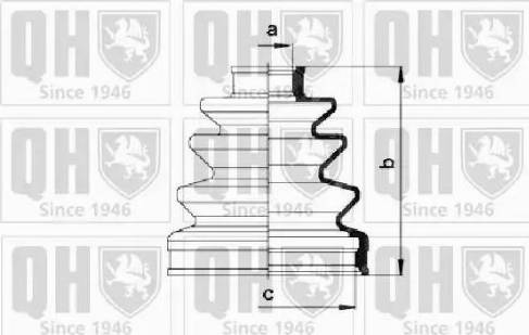 Quinton Hazell QJB275 - Putekļusargs, Piedziņas vārpsta www.autospares.lv