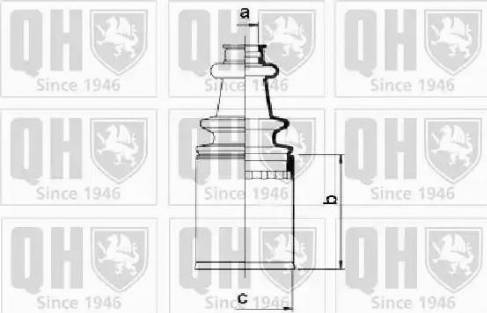 Quinton Hazell QJB2785 - Пыльник, приводной вал www.autospares.lv