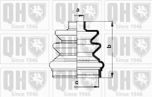 Quinton Hazell QJB2729 - Putekļusargs, Piedziņas vārpsta www.autospares.lv