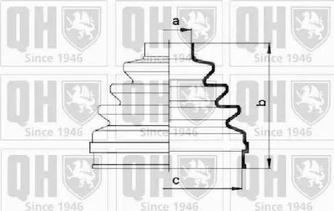 Quinton Hazell QJB2724 - Putekļusargs, Piedziņas vārpsta www.autospares.lv