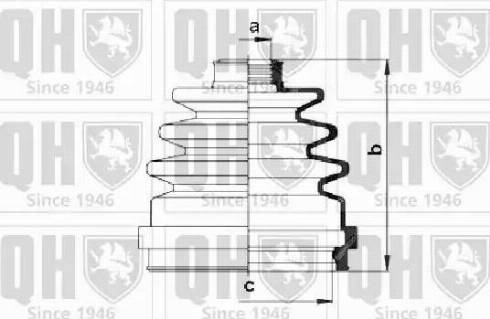 Quinton Hazell QJB277 - Putekļusargs, Piedziņas vārpsta autospares.lv