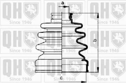 Quinton Hazell QJB793 - Putekļusargs, Piedziņas vārpsta www.autospares.lv